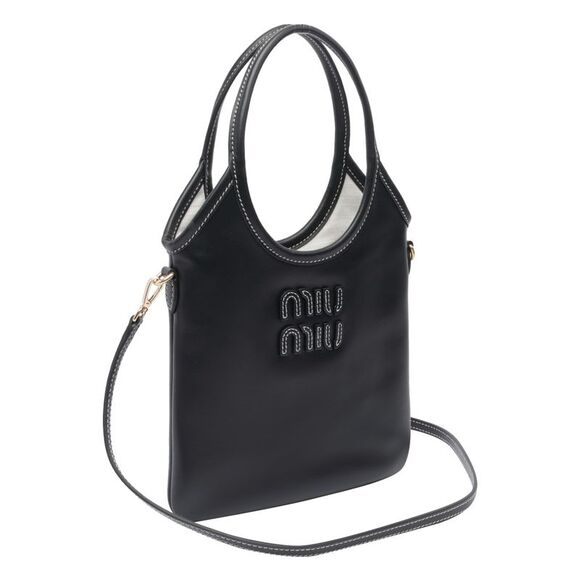 Miu Miu Women Ivy Leather Handbag - Picture 2 of 4